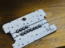 Afbeelding in Gallery-weergave laden, Armbandjes Mama &amp; Dochter Zwart wit 2 stuks