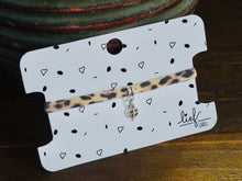 Afbeelding in Gallery-weergave laden, Armbandje Leopard Brown Lucky clover zilver