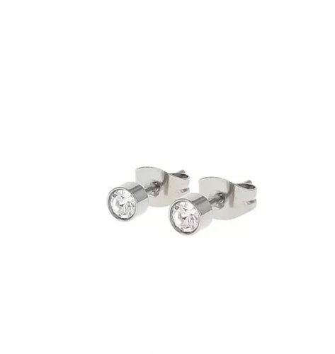 Oorbellen Studs Crystal zilver