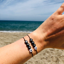 Afbeelding in Gallery-weergave laden, Armbandjes BFF Zwart wit 2 stuks