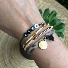 Afbeelding in Gallery-weergave laden, Armbandje XXX Zwart wit