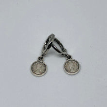 Afbeelding in Gallery-weergave laden, Oorbellen Lucky Coin zilver