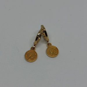 Oorbellen Lucky Coin goud