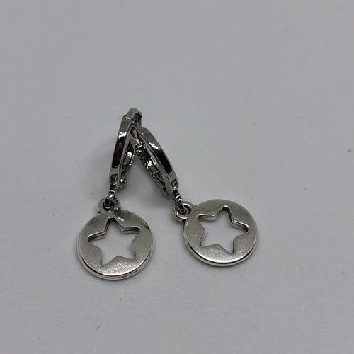 Oorbellen Big Star zilver
