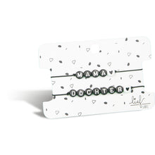Afbeelding in Gallery-weergave laden, Armbandjes Mama &amp; Dochter Zwart wit 2 stuks