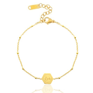 Schakelarmbandje Love Goud