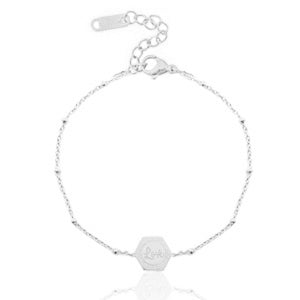 Schakelarmbandje Love Zilver