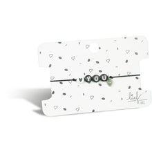 Afbeelding in Gallery-weergave laden, Armbandje Love you Zwart wit